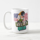 ウェルダー女の子のためのウェルダークイーンギフト コーヒーマグカップ (左)