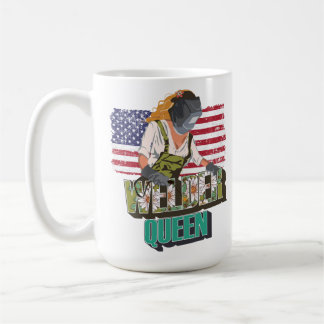 ウェルダー女の子のためのウェルダークイーンギフト コーヒーマグカップ