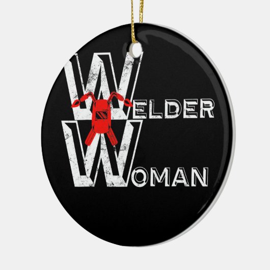 ウェルダー女性溶接ギフトレディース溶接技術 セラミックオーナメント (左)