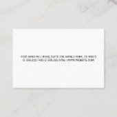 ウェルダー建築ロゴ | メタルシートリベット 名刺 (裏面)