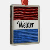 ウェルダー愛国的なクリスマス装飾 メタルオーナメント (右)