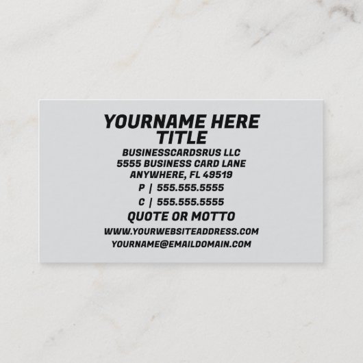 ウェルダー愛国赤白と青 名刺 (裏面)