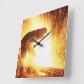 ウェルダー角壁時計 スクエア壁時計 (傾斜)