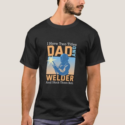 ウェルダー – ウェルダーパパギフト Tシャツ (正面)
