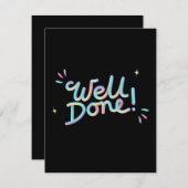 ウェルドゥンレインボー勇気付けられる3D シーズンカード (正面/裏面)