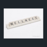ウェルネスはワードボードゲームで綴られる。 ポストカード<br><div class="desc">AssetID: 115923428 / {ballyscanlon} /ワードボードゲームに綴られたウェルネス。</div>