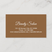 ウェルネスアロマセラピースパサロンマッサージセラピスト 名刺 (裏面)