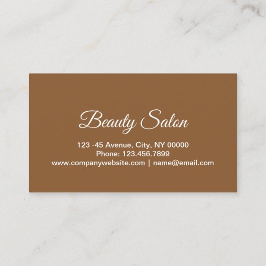 ウェルネスアロマセラピースパサロンマッサージセラピスト 名刺 (裏面)