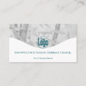 ウェルネスコーチカンパニー従業員ティール（緑がかった色）名刺 ロイヤリティカード (正面)