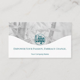 ウェルネスコーチカンパニー従業員ティール（緑がかった色）名刺 ロイヤリティカード