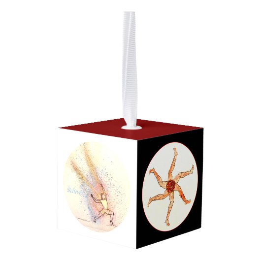 ウェルネスススフィア – 木造キューブオーナメント キューブオーナメント (裏面アングル)