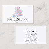 ウェルネススパマッサージセラピーバラリフレクソロジー 名刺 (正面/裏面)