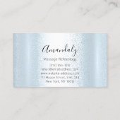 ウェルネススパマッサージセラピーブルーリフレクソロジー 名刺 (裏面)