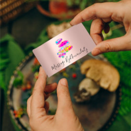 ウェルネススパマッサージセラピーリフレクソロジーホログラフ 名刺