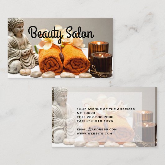 ウェルネススパ 名刺 (正面/裏面)