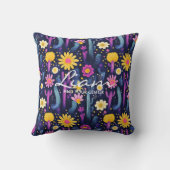 ウェルネスパーソナライズされたピロー感動的引用文 クッション (裏面)