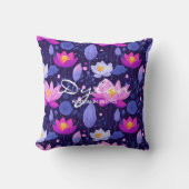 ウェルネスパーソナライズされたピロー&ボタニカルパターン クッション (正面)