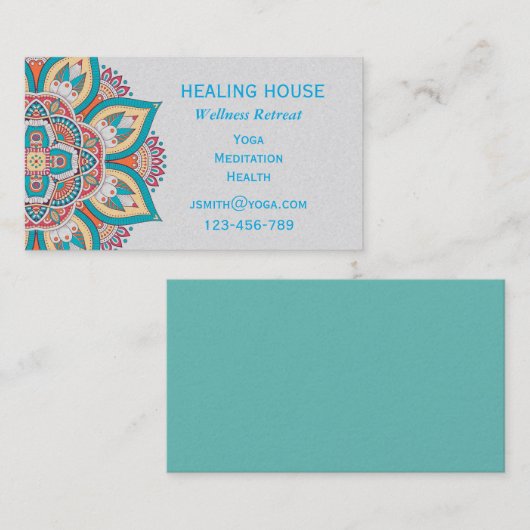 ウェルネスヘルスリトリート曼荼羅 名刺 (正面/裏面)