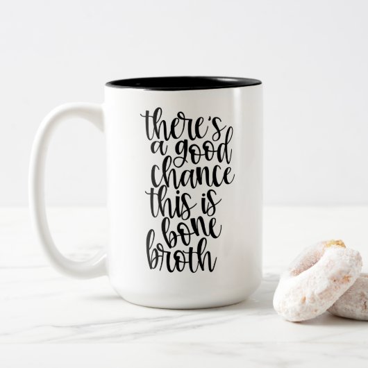 ウェルネスホリスティックヘルスボーンスープ ツートーンマグカップ (ドーナツ)