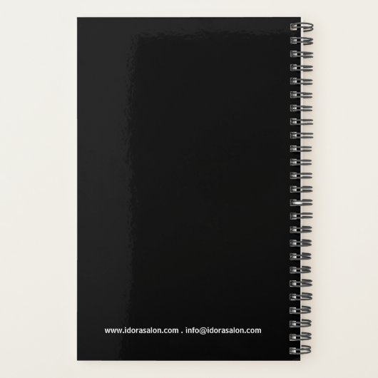 ウェルネスマッサージセラピストアポイントメントブックプラン プランナー手帳 (裏面)