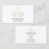 ウェルネスマッサージセラピースパヨガインストラクターコーチ 名刺 (正面/裏面)