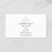 ウェルネスマッサージセラピースパヨガインストラクターコーチ 名刺 (裏面)