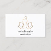 ウェルネスマッサージセラピースパヨガインストラクターコーチ 名刺 (正面)