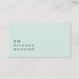 ウェルネスミ淡い色のントネームイニシャル|シンプル件 名刺