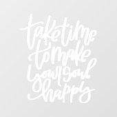 ウェルネス引用文ウィンドウデカール ウィンドウサイン (シート)