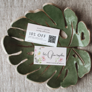 ウェルネス紹介カードフローラ紹介カード 名刺