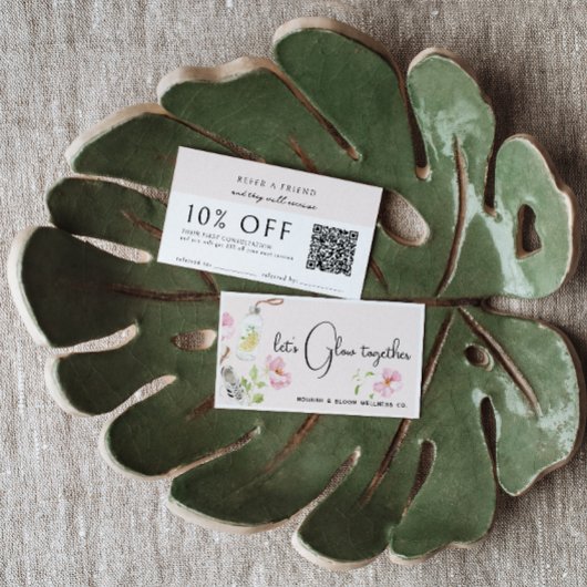 ウェルネス紹介カードフローラ紹介カード 名刺