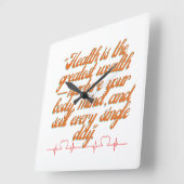 ウェルネス・ウェルネス スクエア壁時計 (傾斜)