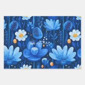 ウェルネス・ビジネス・プロダクトにおける穏やかな花柄 ラッピングペーパーシート (正面3)