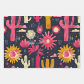 ウェルネス・ビジネス・プロダクトにおける穏やかな花柄 ラッピングペーパーシート (正面3)