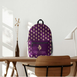 ウェルネス・美しい・ビジネスの宣伝用ロゴ プリントバックパック