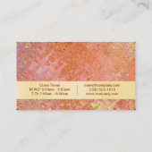 ウェルネス |金ゴールド、ステンドグラス 名刺 (裏面)