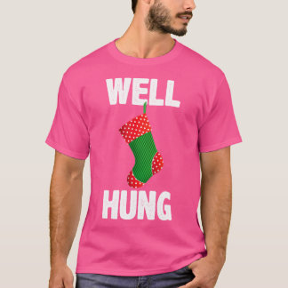 ウェルハング・面白いクリスマスストッキング・不快なクリスマス Tシャツ