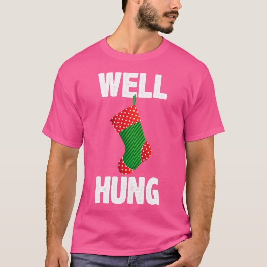 ウェルハング・面白いクリスマスストッキング・不快なクリスマス Tシャツ (正面)