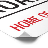 ウェルフォードロードスタジアム通りサイン ポスター (角)