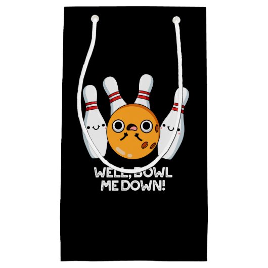 ウェルボウル私ダウンおもしろいボーリングプンダークBG スモールペーパーバッグ (正面)