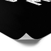 ウェルボウル私ダウンおもしろいボーリングプンダークBG ポスター (角)