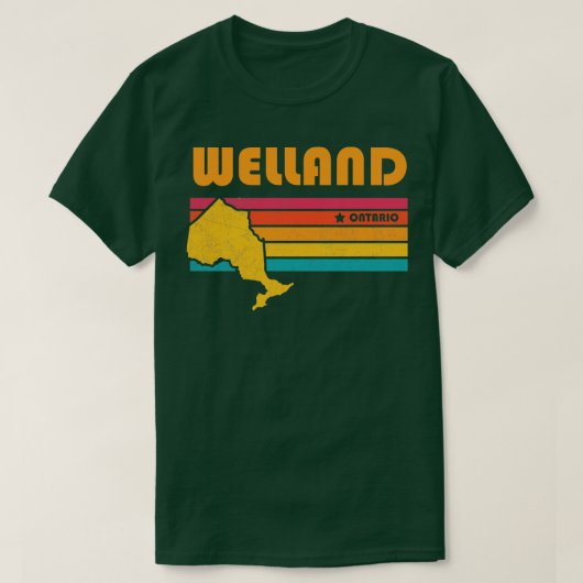 ウェルランドオンタリオカナダヴィンテージ動揺して土産 Tシャツ (デザイン正面)