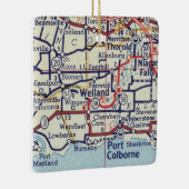 ウェルランドオンタリオヴィンテージの地図 セラミックオーナメント (右)