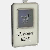 ウェルリンセッター シルバープレートフレームオーナメント (右)