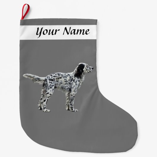 ウェルリンセッター ラージクリスマスストッキング (正面)