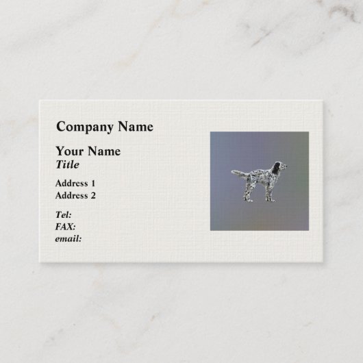 ウェルリンセッター 名刺 (正面)