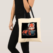 ウェルレッドパンダティーウェルパンダブックウ読ィームウェル トートバッグ (正面(商品))