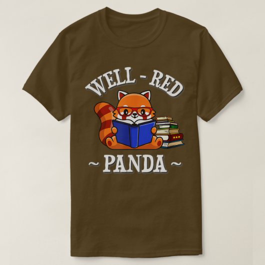 ウェルレッド・パンダ読ズ Tシャツ (デザイン正面)