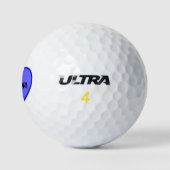 ウェロンの名前(ブルーハート) ゴルフボール (ロゴ)