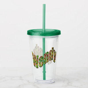 ウェンカラフルディの名前。 アクリルタンブラー